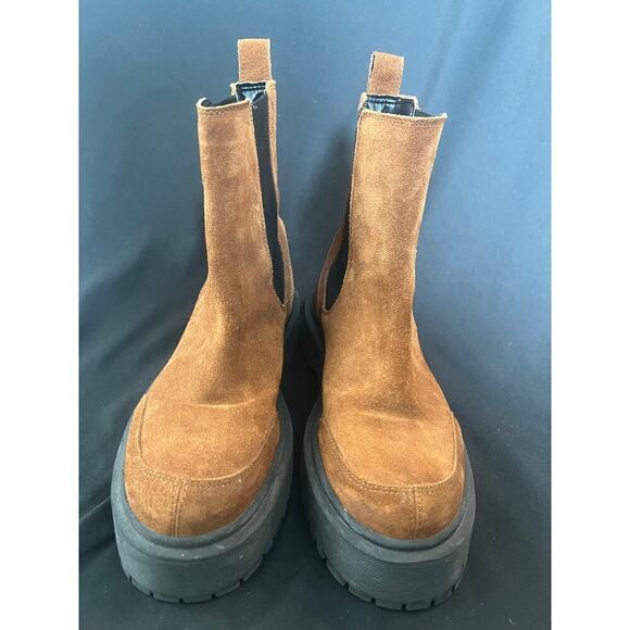 Who What Wear Sowyer Chelsea Boot / Leather / Platform - Picture 2 of 7